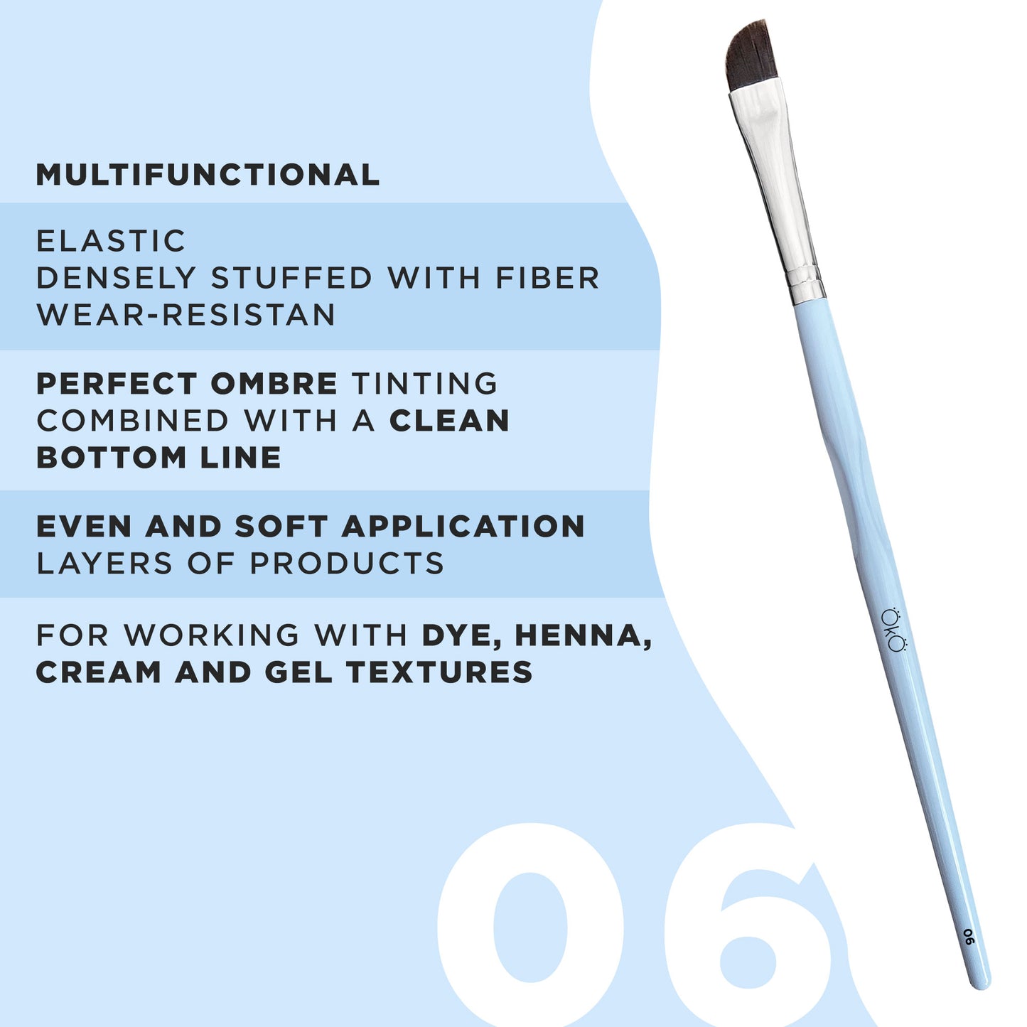 OkO - Soft Large Angled Brush (#6)