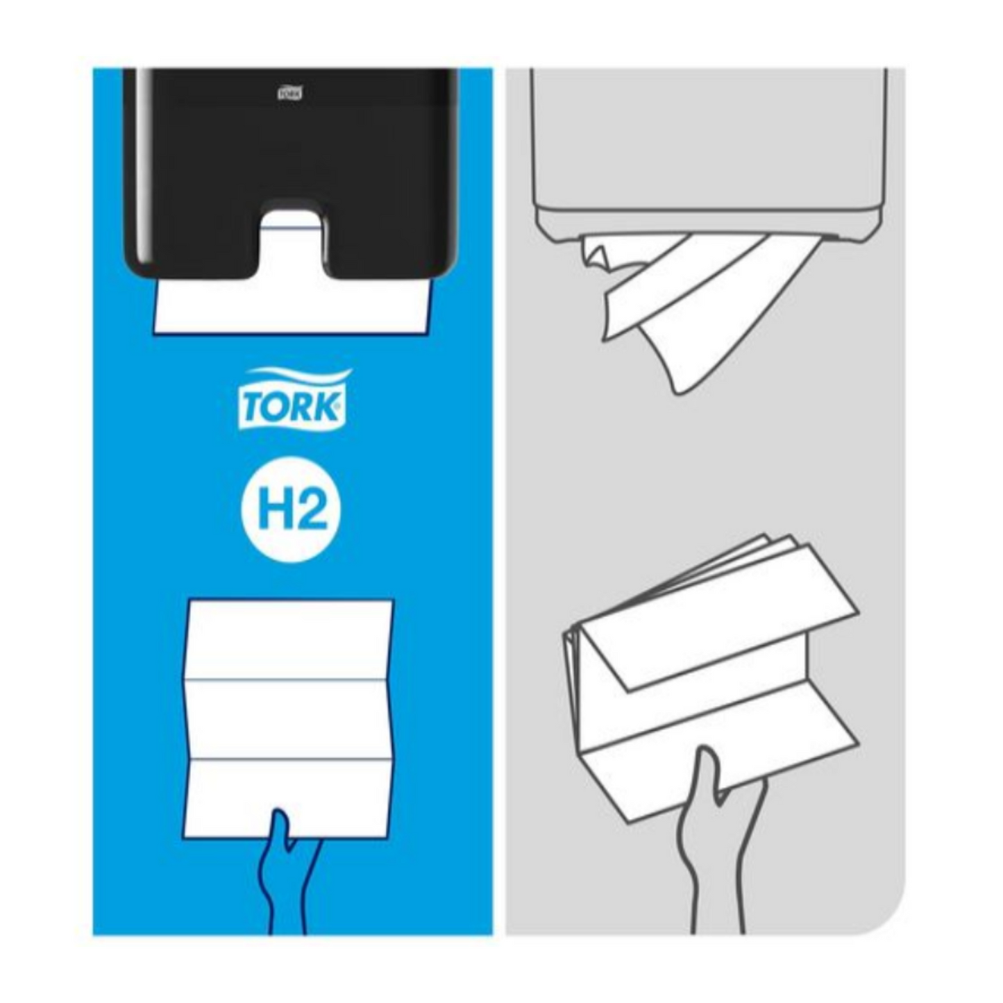 TORK Dispenser Tørkeark H2 Sort