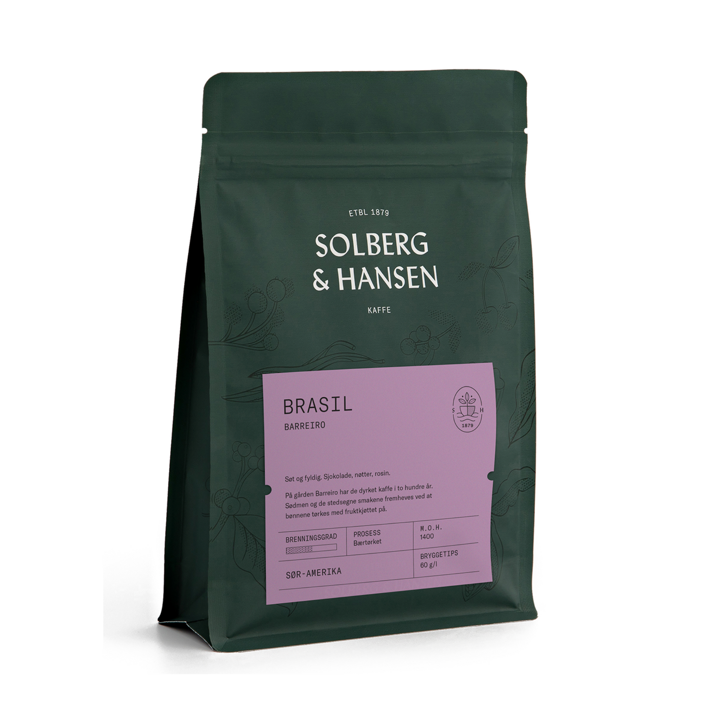 Solberg & Hansen Fazenda Barreiro - Brasil | Hele bønner (250 g)