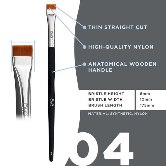OkO - Flat Brush #4 BLACK EDITION
