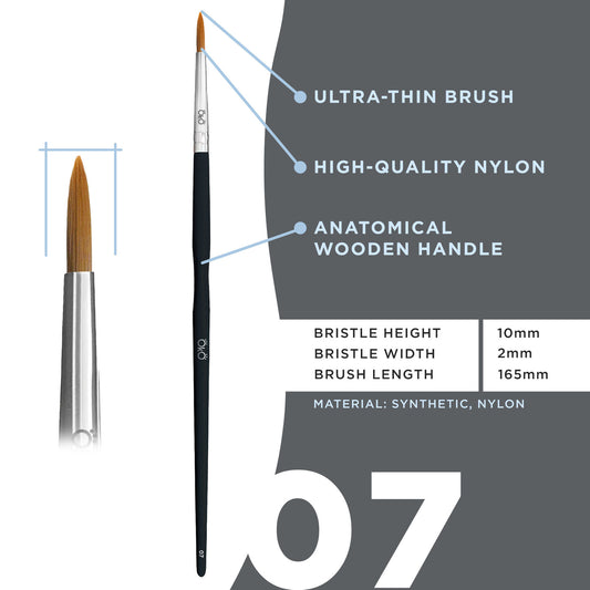 OkO - Ultra-Thin Brush #7 BLACK EDITION