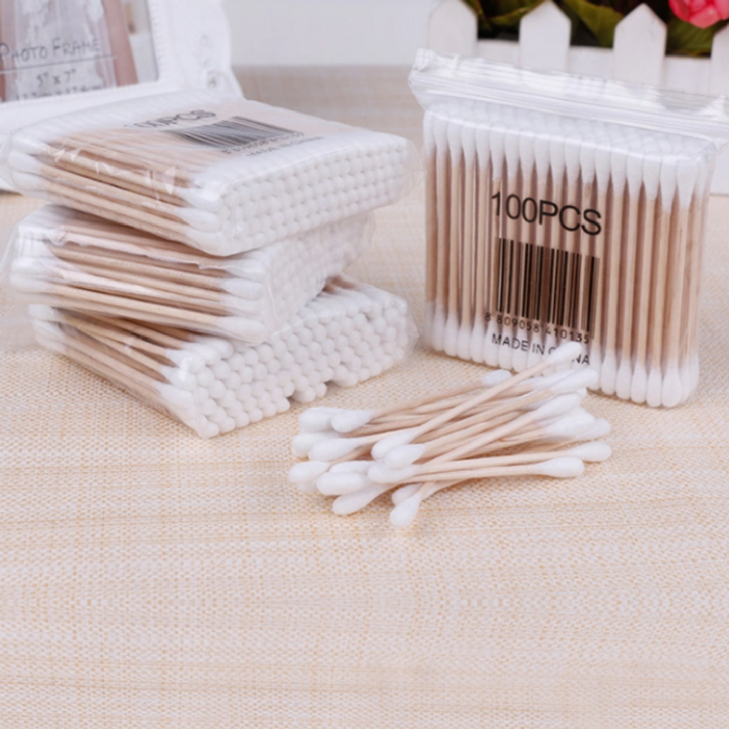 k • PRO Q-Tips / Bomullspinner / Cotton Swabs (100 stk)