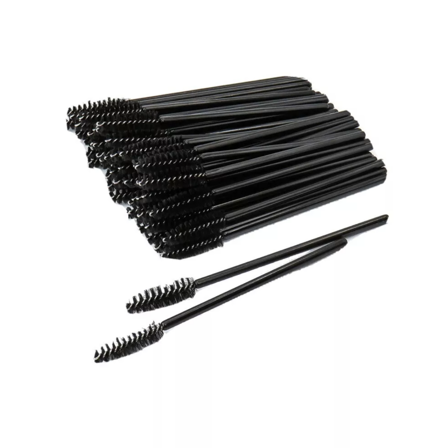 k • PRO - Eyebrow Spoolie - Sort (50 stk)