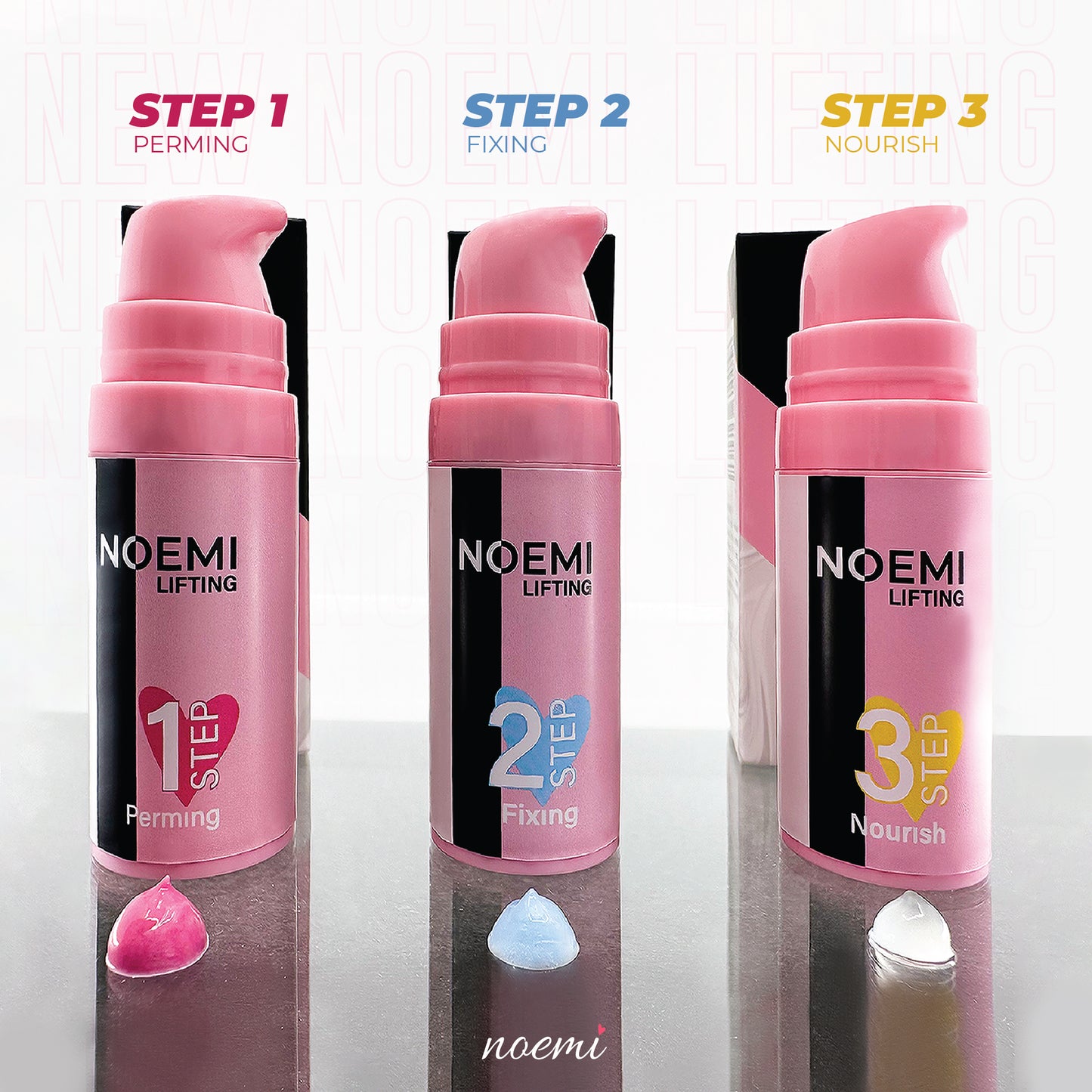 NOEMI - Lash & Brow Lamination Complete Kit (Step 1-3 + Cream Filler & Vitamin Filler)