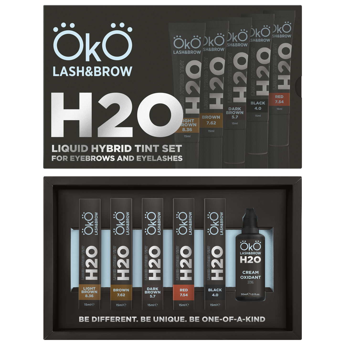 OkO - Liquid Hybrid Tint H2O Kit (5 farger + 1 developer)