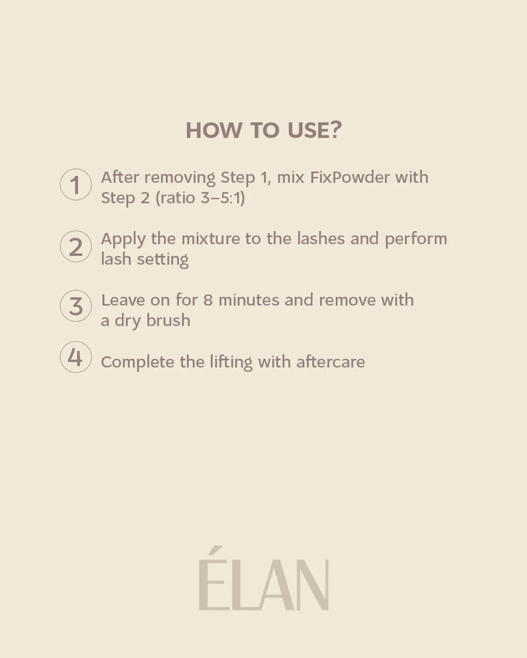 ÉLAN - FixPowder Lash Lift Fixing Powder