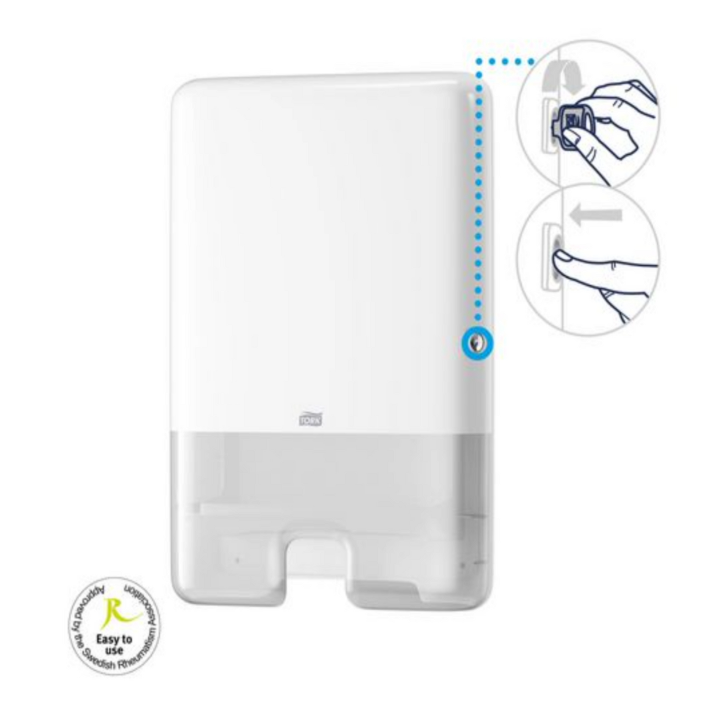 TORK Mini Dispenser Tørkeark H2 Hvit