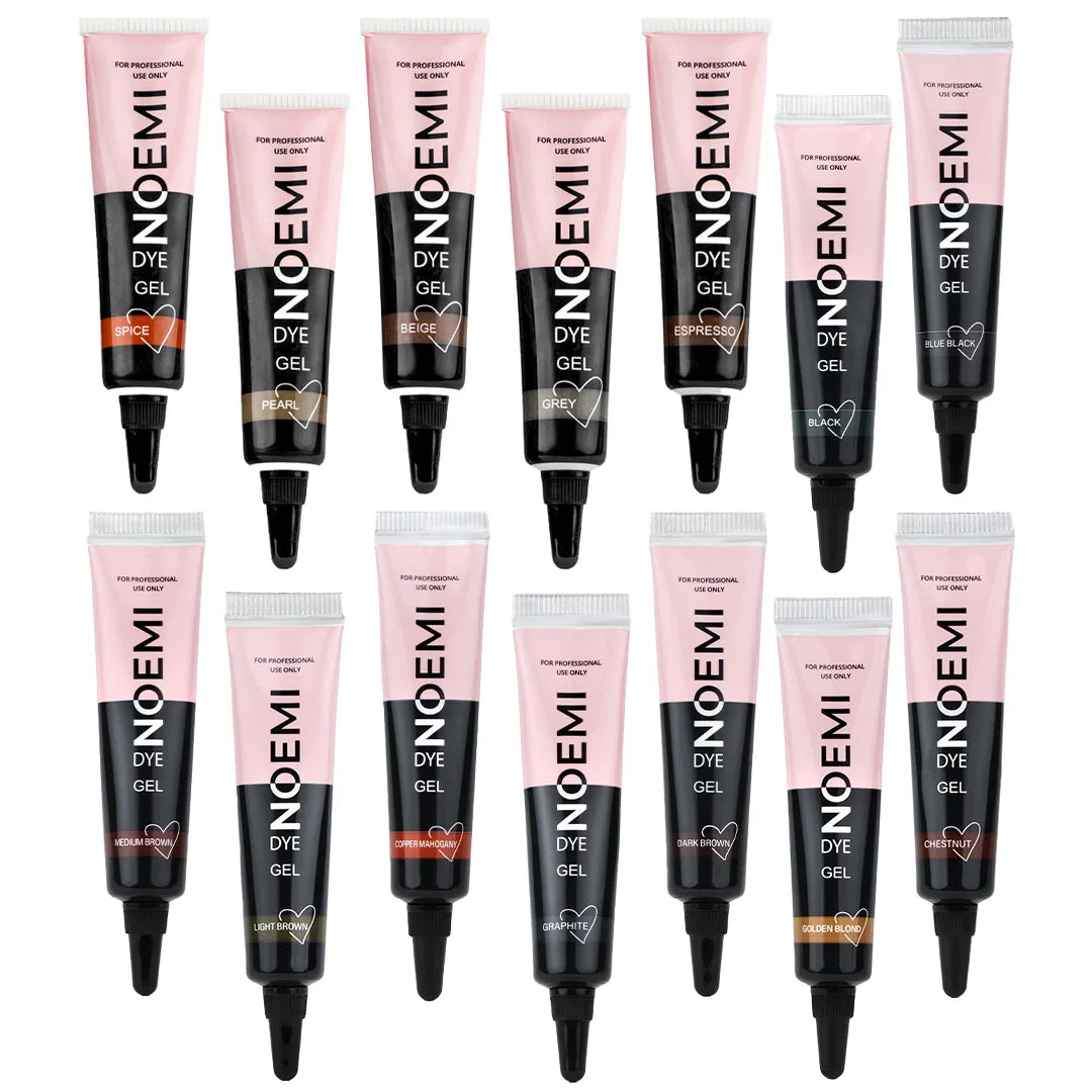 Noemi - Gel Dye Maxi Kit (14 farger + 1 Gel Developer 3%)