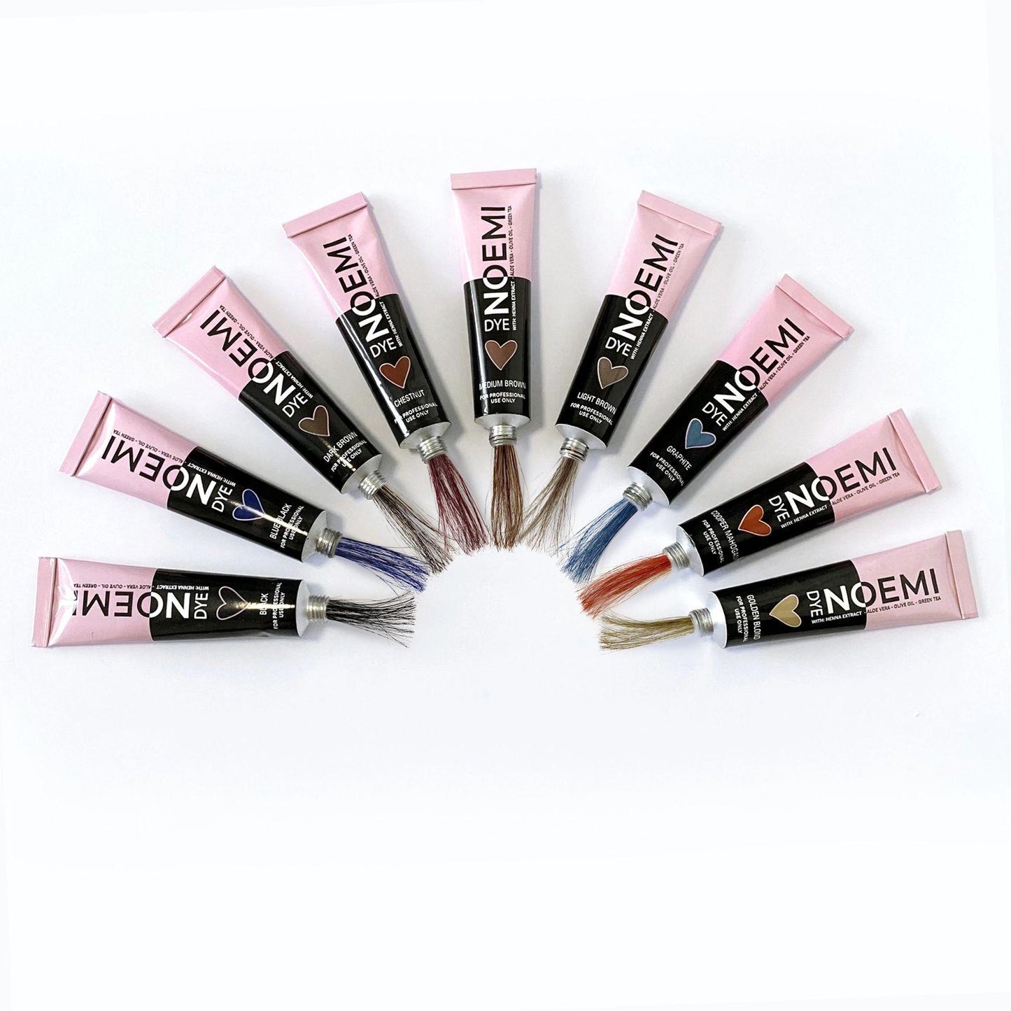 Noemi Hybrid Lash & Brow Dye  alle farger samlet