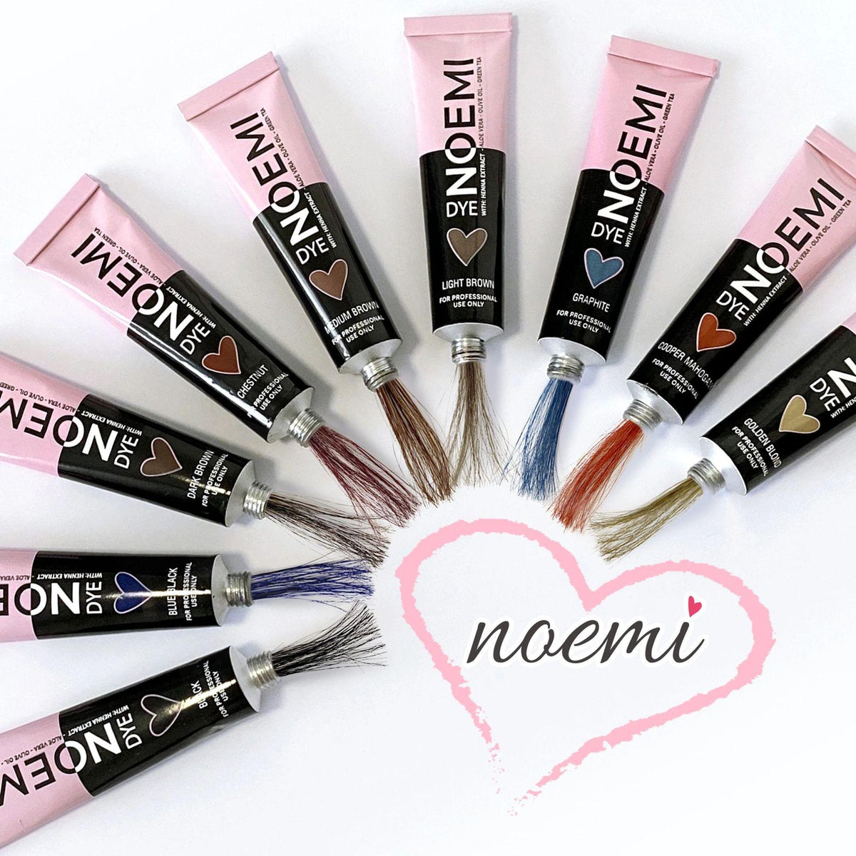 Noemi - Hybrid Brow & Lash Dye Maxi-Kit (9 farger + 1 corrector + 1 developer)