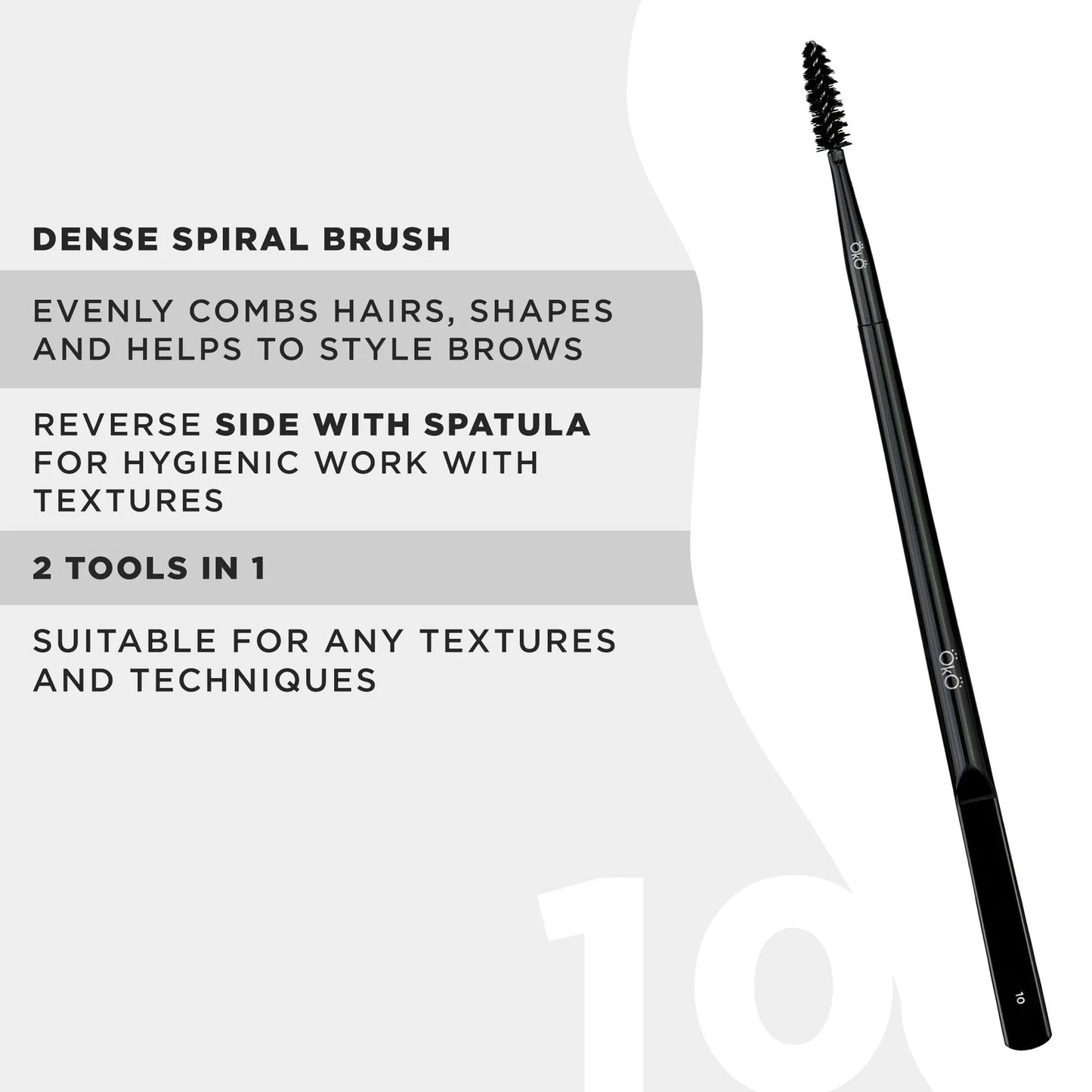 OkO - Double-Sided Brush #10 BLACK EDITION