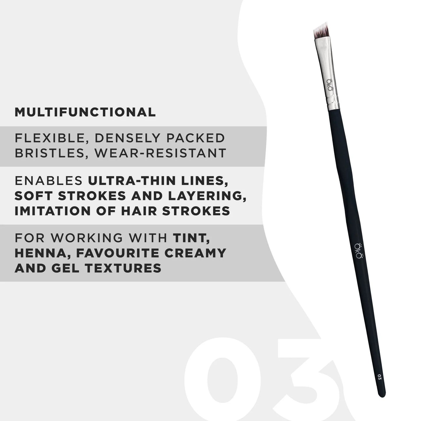 OkO - Angled Brush #3 BLACK EDITION