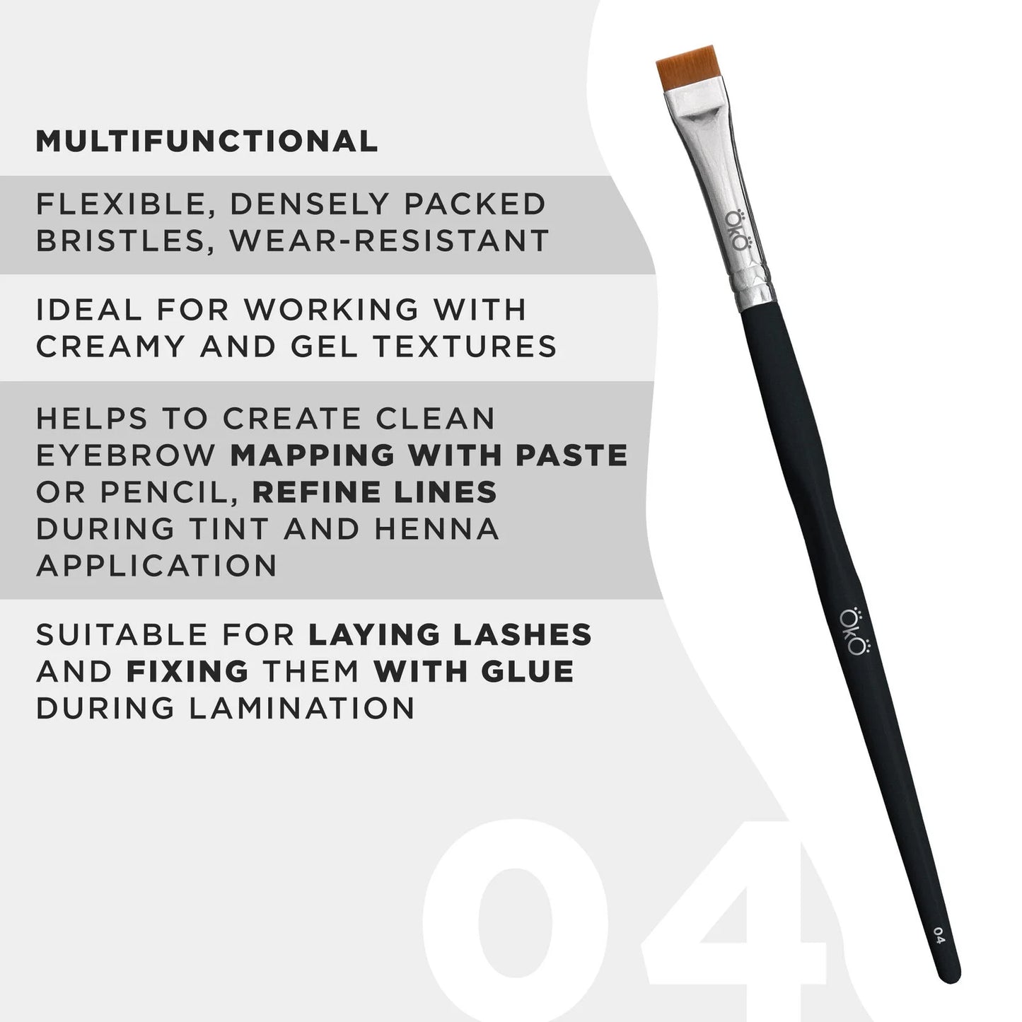 OkO - Flat Brush #4 BLACK EDITION