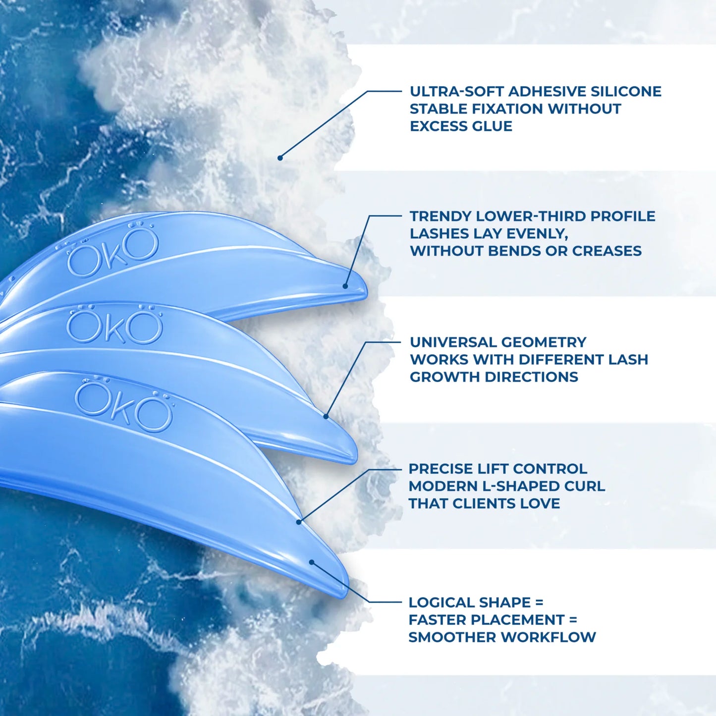 OkO - Ocean Lash Lift Pads (Mixed / 4 pairs)