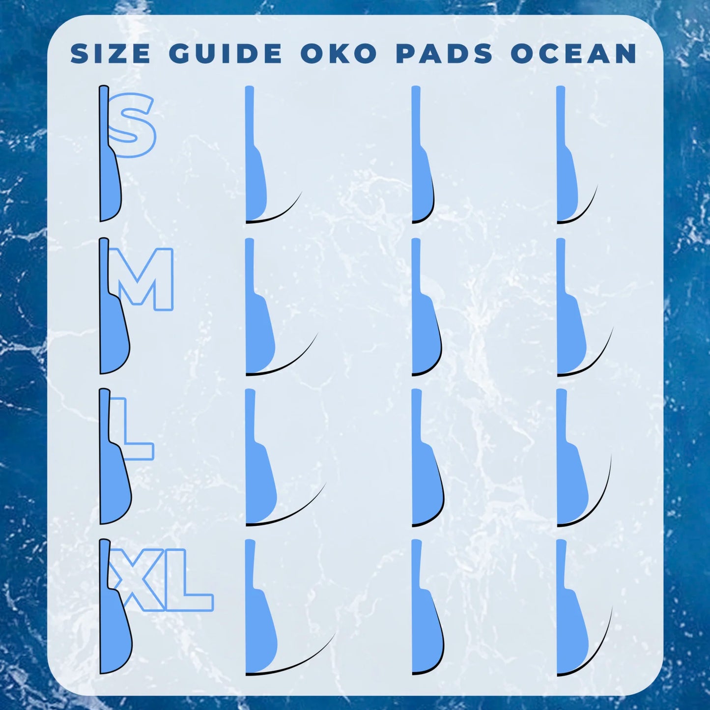 OkO - Ocean Lash Lift Pads (Mixed / 4 pairs)