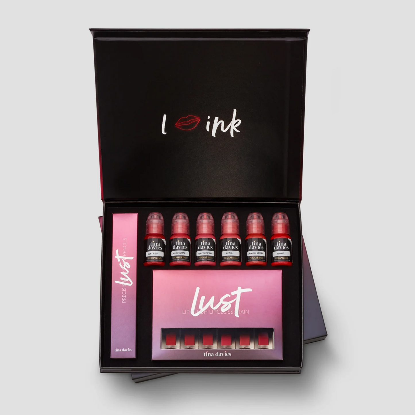 Tina Davies Lust Lip Full Collection - 6x15 ml