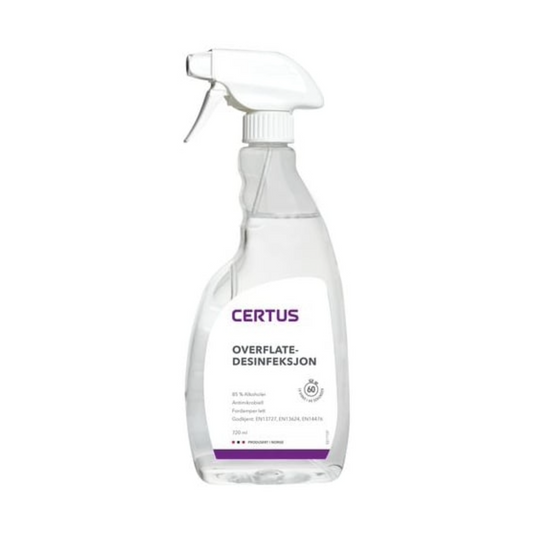 Certus - Overflate desinfeksjon spraypumpe 85% 0,72 L